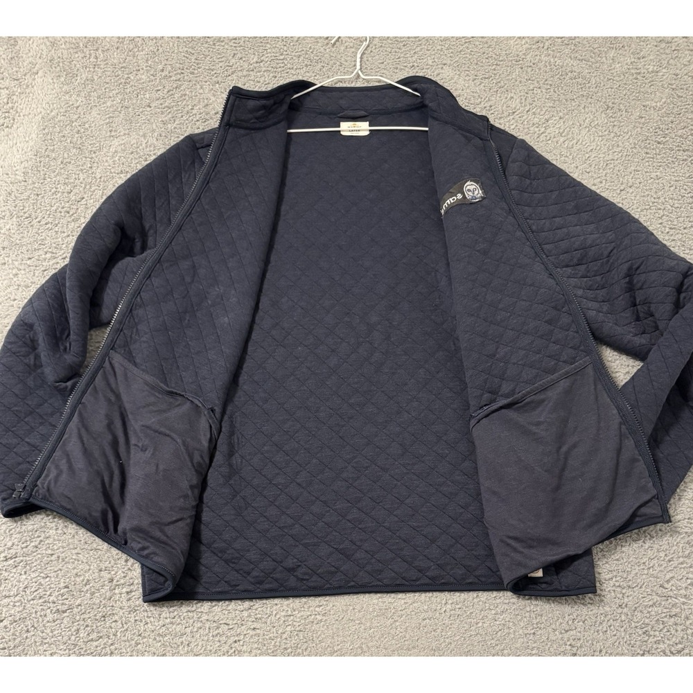 Marine Layer Corbet Quilted Bomber Jacket Men's 3XL Full Zip‎ Blue - Picture 7 of 9